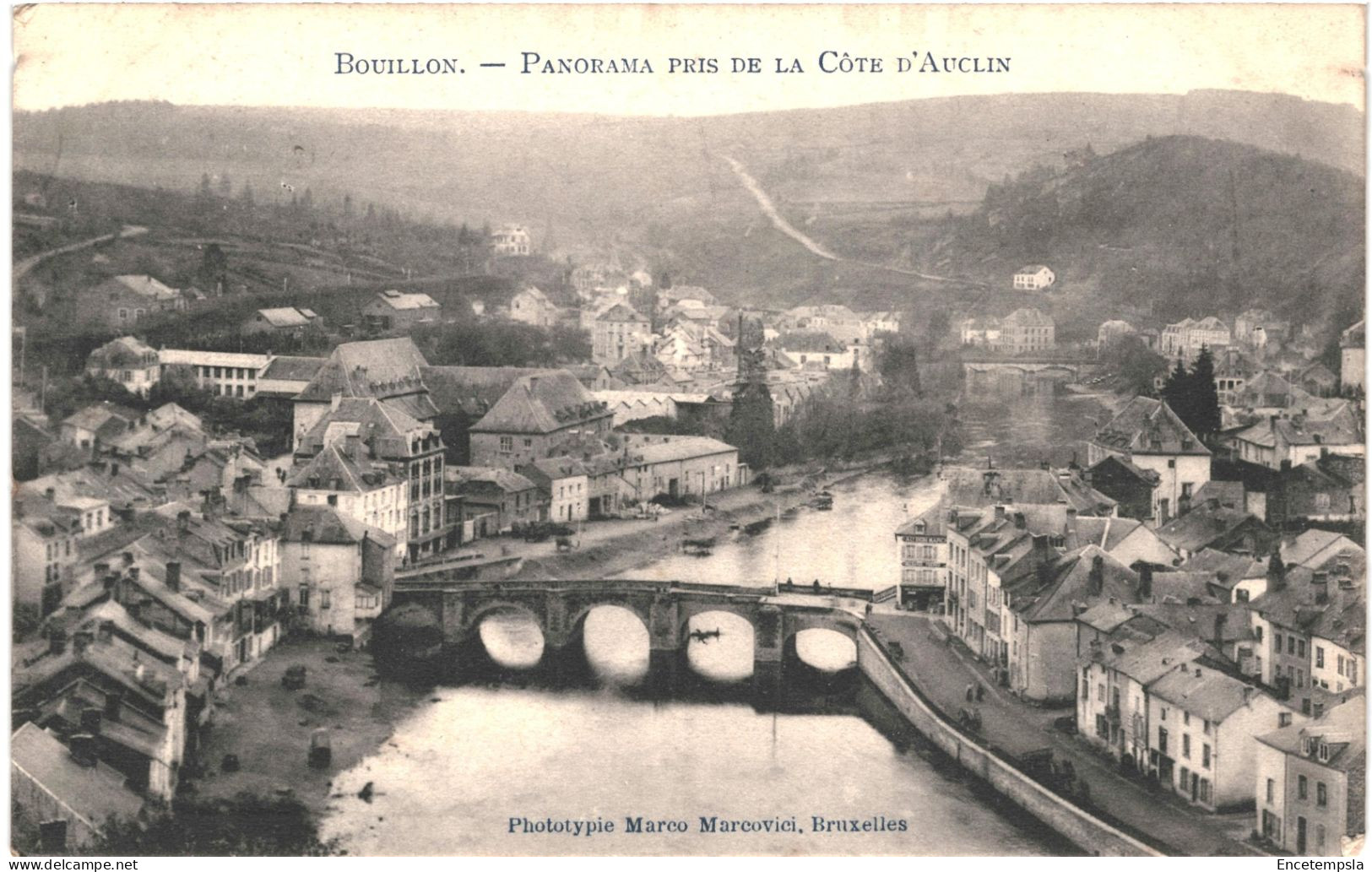 CPA Carte Postale Belgique Bouillon Panorama Pris De La Côte D'Auclin 1908  VM80044 - Bouillon