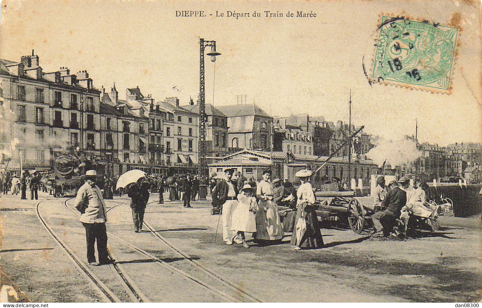 76 DIEPPE LE DEPART DU TRAIN DE MAREE - Dieppe