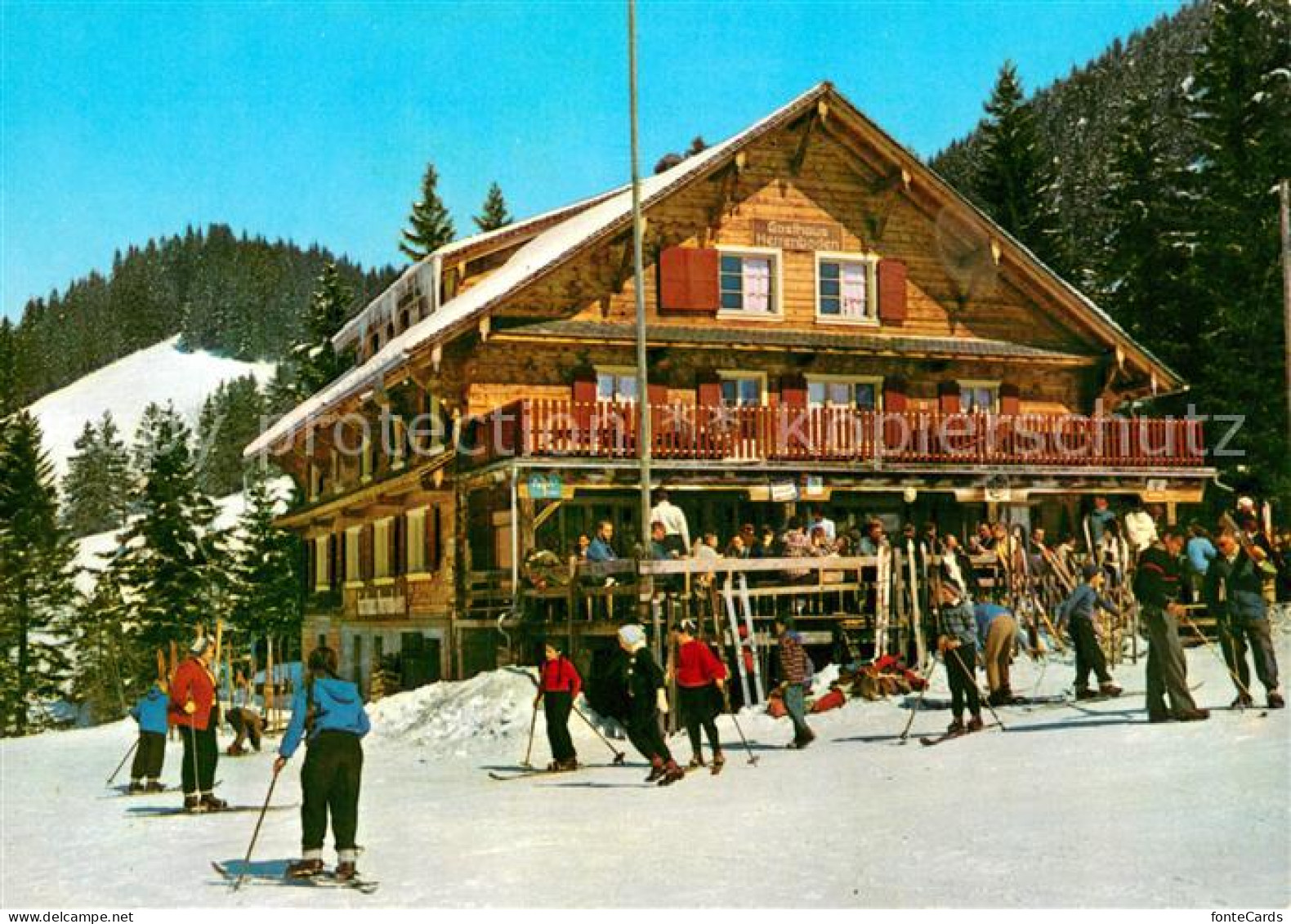 13688284 Hochstuckli Berggasthaus Herrenboden Wintersportplatz Hochstuckli - Sonstige & Ohne Zuordnung