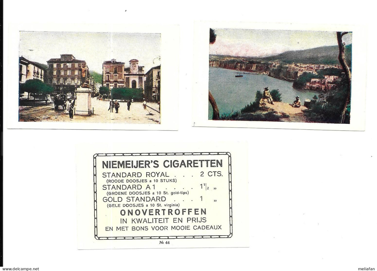 AS19 - FIGURINE SIGARETTE NIEMEIJER'S - SORRENTO - 9 X 5.5. CM - Otros & Sin Clasificación