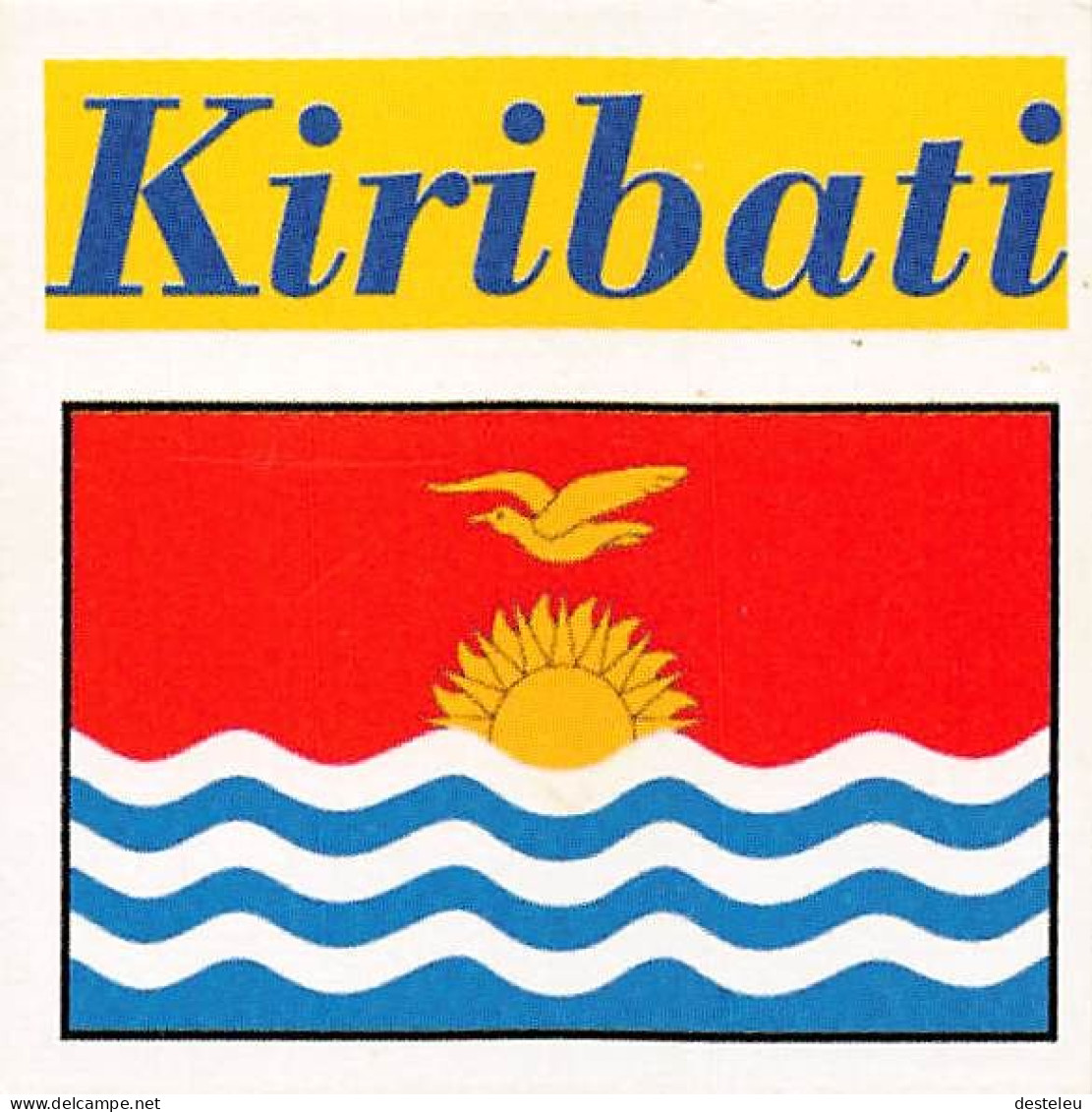 Flag Chromo -  Kiribati - 5 X 5 Cm - Other & Unclassified