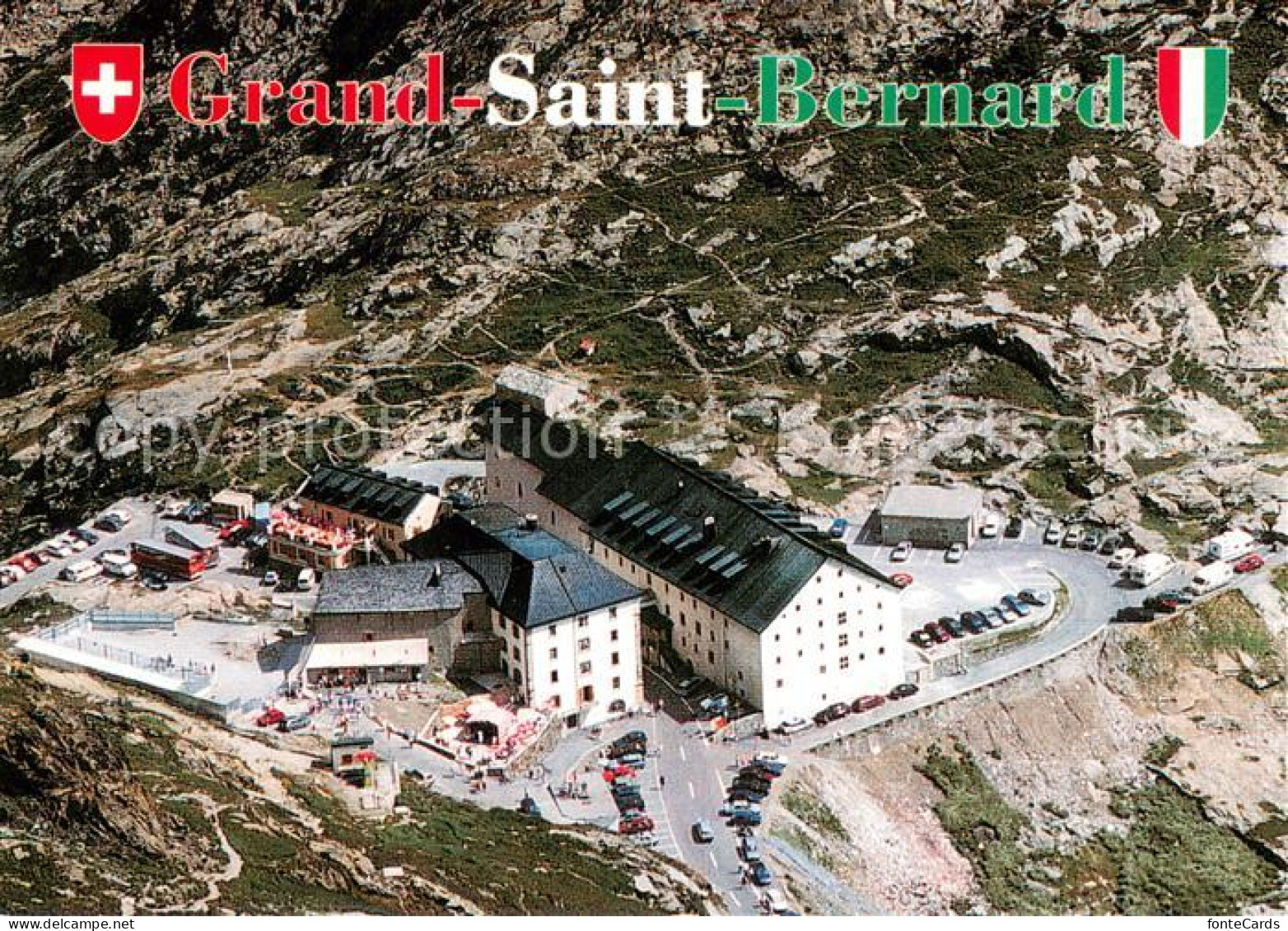 13687508 Grand Saint Bernard Hôtel De L Hospice Vue Aérienne Grand Saint Bernard - Autres & Non Classés