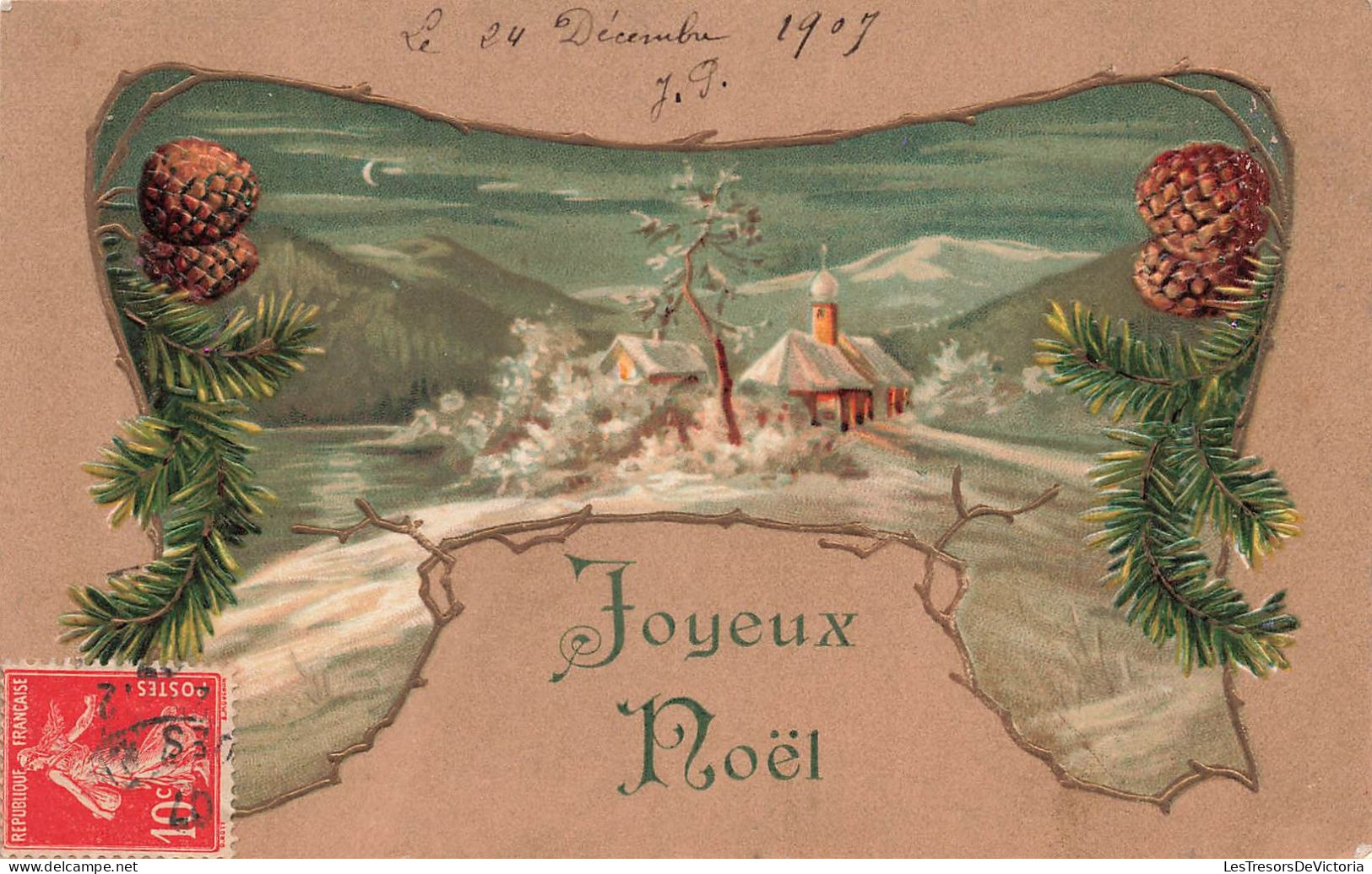 FETES ET VOEUX - Noël - Un Petit Village Dans La Neige - Colorisé - Carte Postale Ancienne - Other & Unclassified