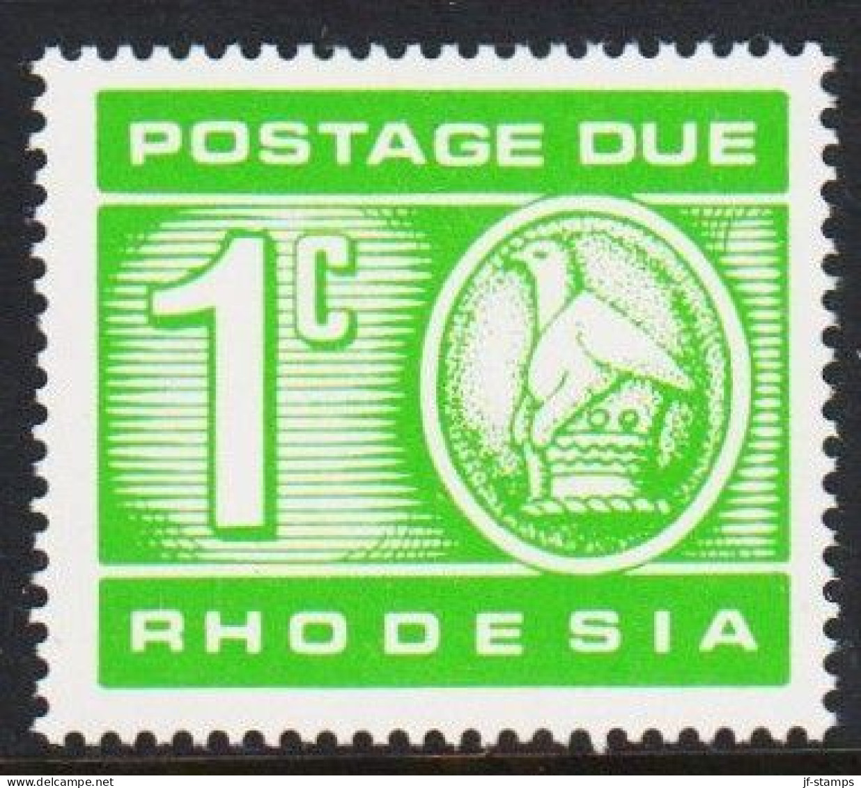 1970. RHODESIA. POSTAGE DUE 1c Never Hinged. (Michel Porto 11) - JF545287 - Rhodésie (1964-1980)