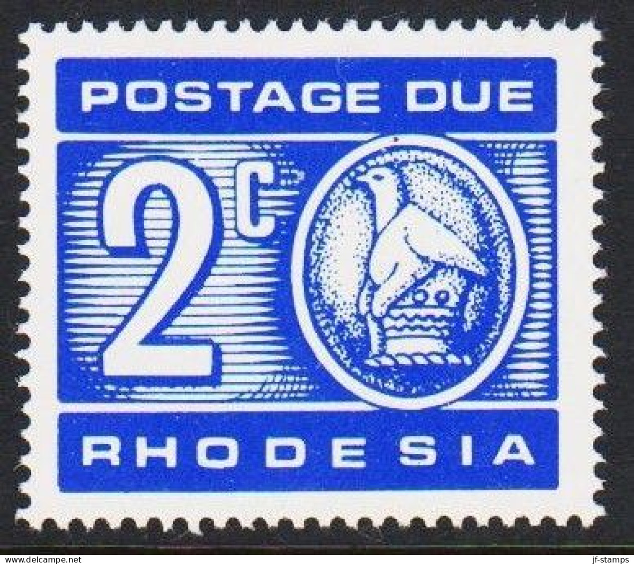 1970. RHODESIA. POSTAGE DUE 2c Never Hinged. (Michel Porto 12) - JF545288 - Rhodesien (1964-1980)