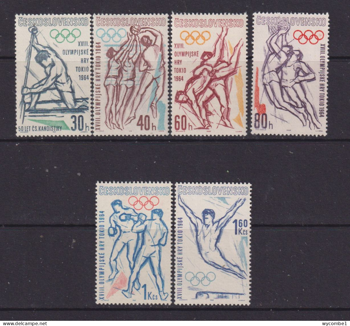 CZECHOSLOVAKIA  - 1963 Olympic Games Set Never Hinged Mint - Unused Stamps