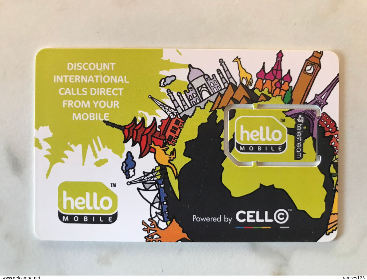SIM GSM   HELLO SOUTH AFRICA    MINT - South Africa