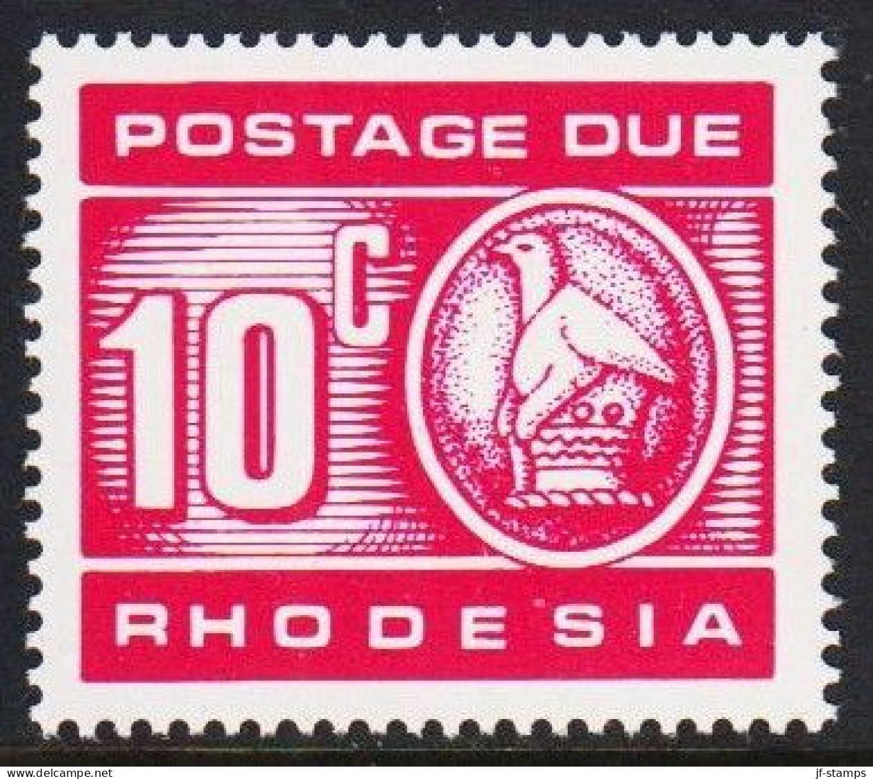 1970. RHODESIA. POSTAGE DUE 10c Never Hinged. (Michel Porto 15) - JF545290 - Rhodésie (1964-1980)
