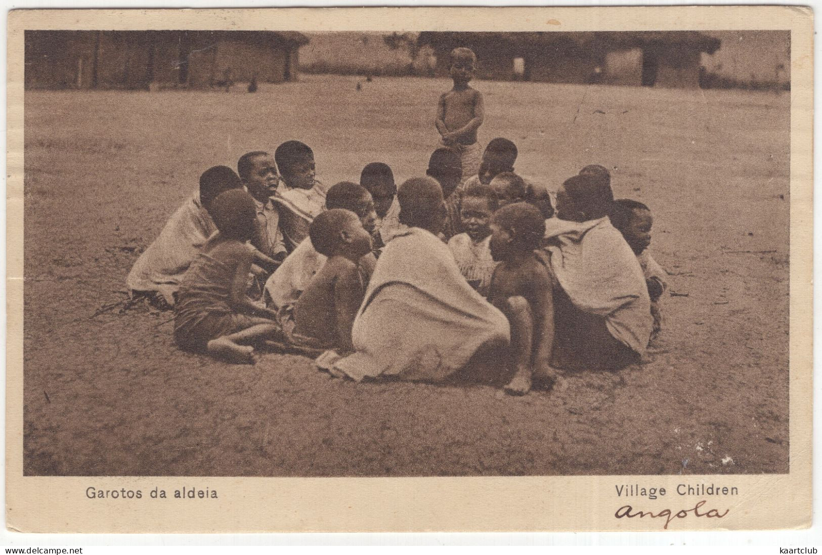 Garotas Da Aldeia - Village Children - (Angola) - 1923 - (Casa 31 De Janeiro, Loanda.) - Angola