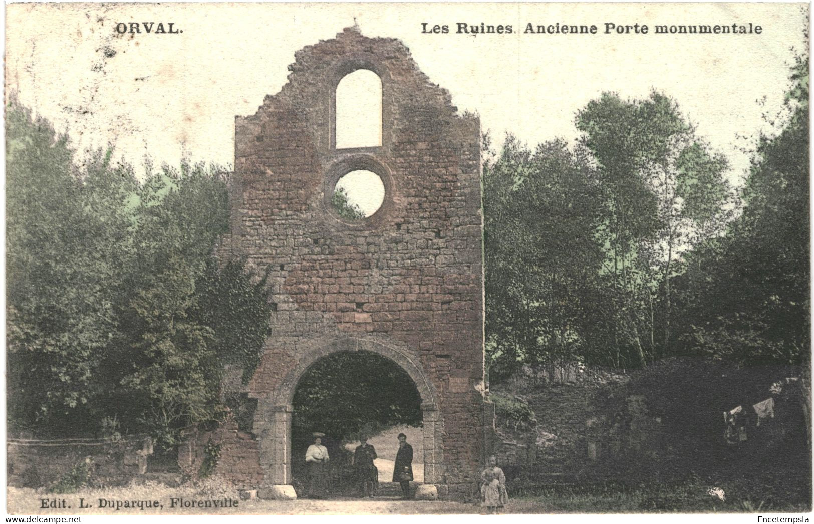 CPA Carte Postale Belgique Orval Ruines Ancienne Porte Monumentale 1908  VM80046 - Florenville