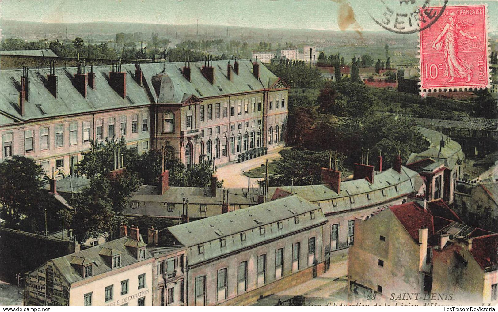 FRANCE - Saint Denis -  Vue Sur La Maison D'éducation De La Légion D'Honneur - Colorisé - Carte Postale Ancienne - Saint Denis