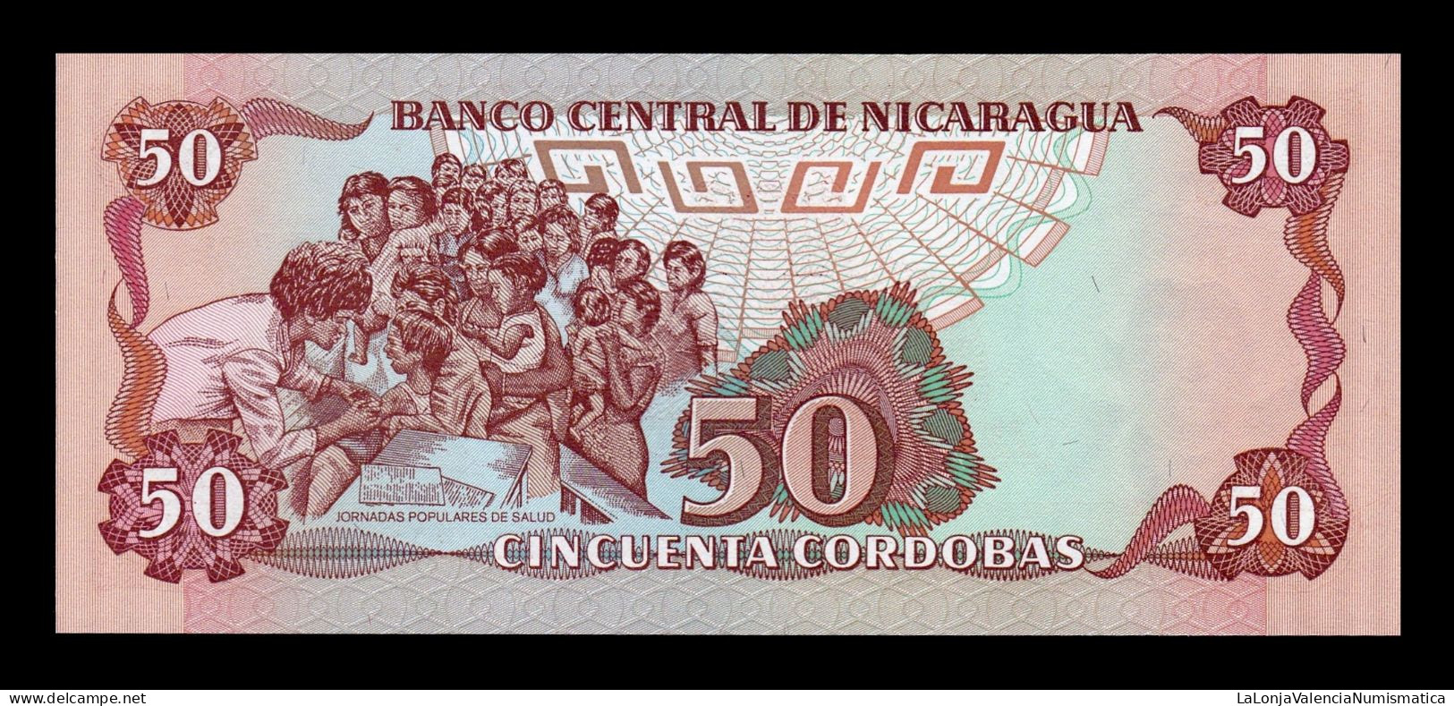 Nicaragua 50 Córdobas José Dolores Estrada 1985 Pick 153 Sc Unc - Nicaragua