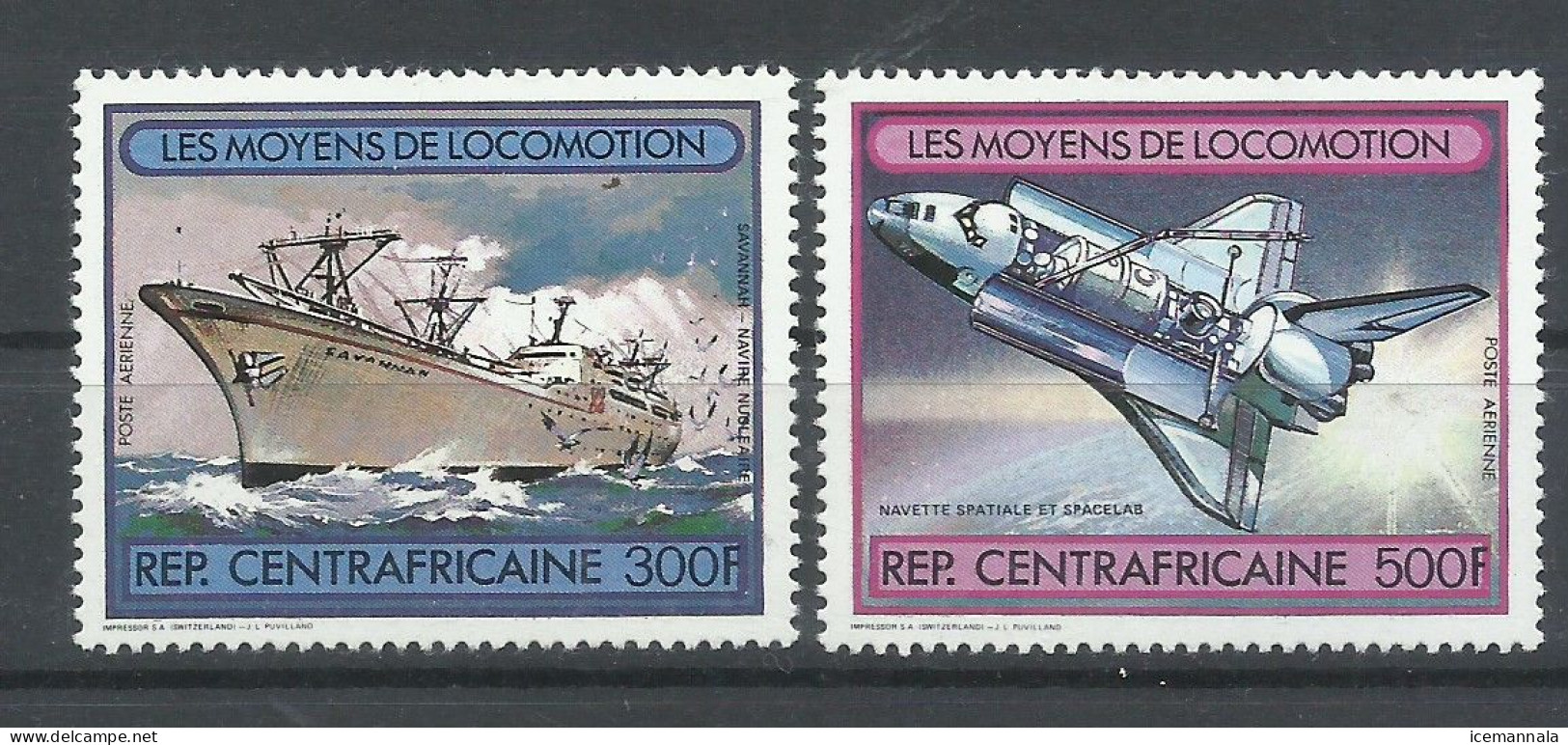 CENTROAFRICANA   YVERT  AEREO  258/59   MNH  ** - Central African Republic