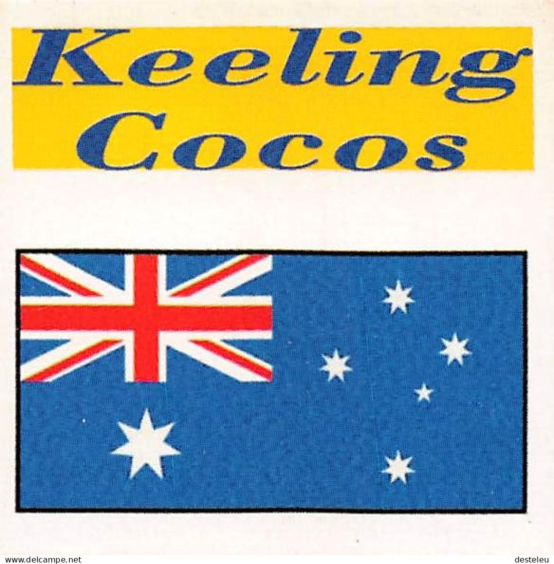 Flag Chromo -  Keeling Cocos - 5 X 5 Cm - Altri & Non Classificati