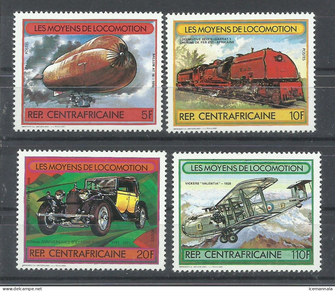 CENTROAFRICANA   YVERT  511/14     MNH  ** - Zentralafrik. Republik