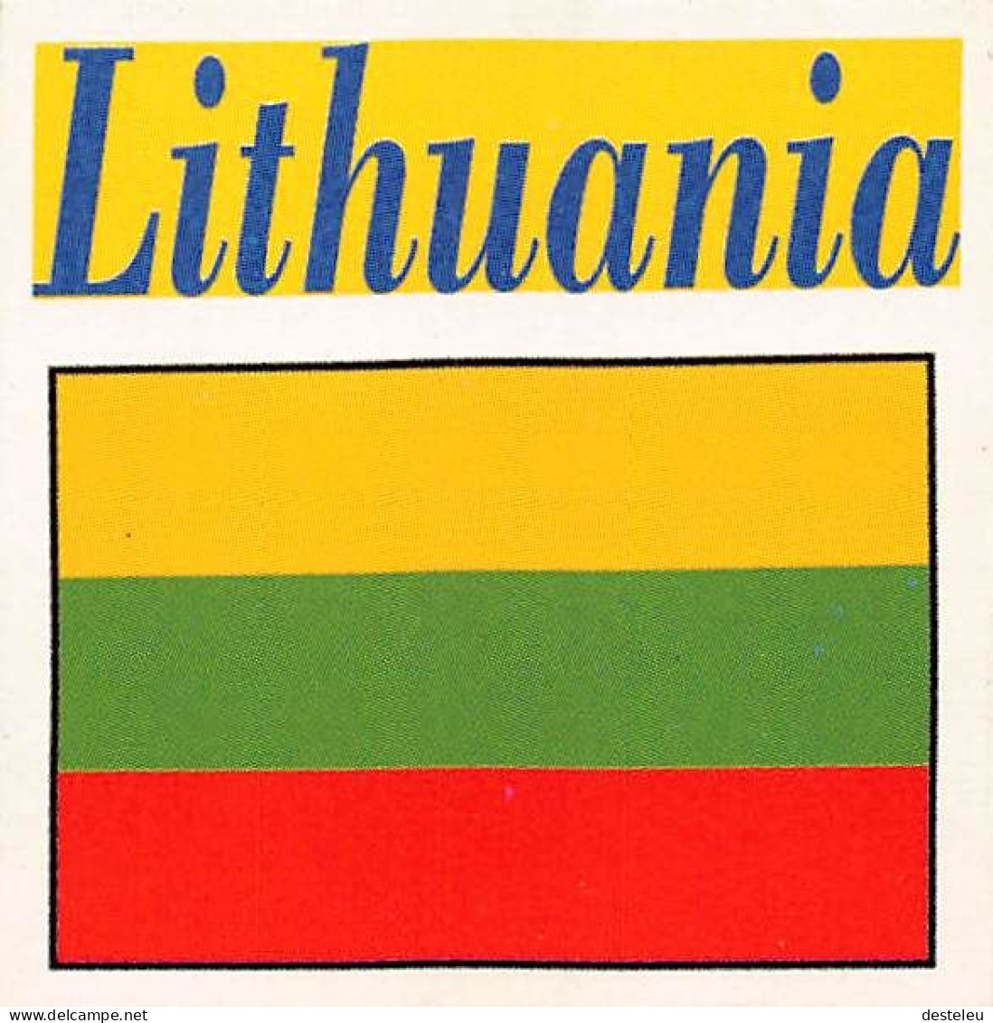 Flag Chromo -  Lithuania - 5 X 5 Cm - Other & Unclassified