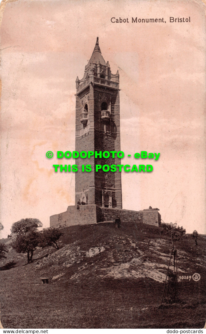 R516369 Bristol. Cabot Monument. Valentines Series - Wereld