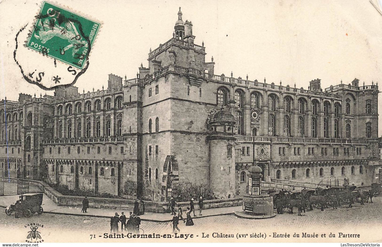 FRANCE - Saint Germain En Laye - Le Château - Entrée Du Musée Et Du Parterre - Animé - Carte Postale Ancienne - St. Germain En Laye (Castello)