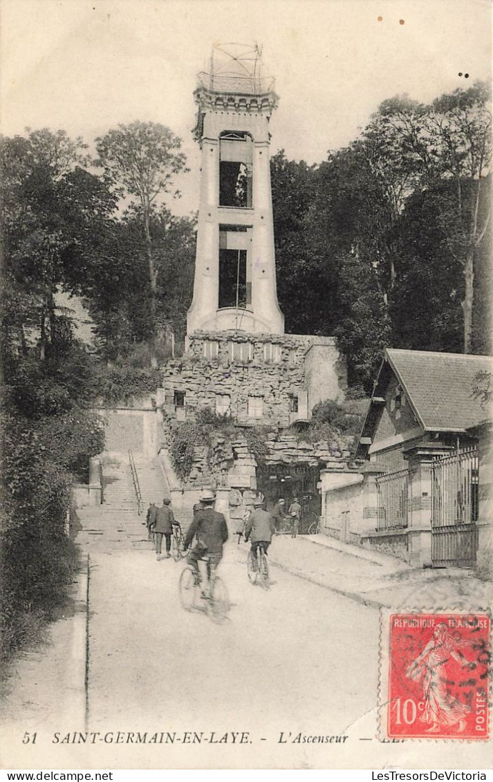 FRANCE - Saint Germain En Laye - Vue Sur L'ascenseur - Animé - Carte Postale Ancienne - St. Germain En Laye