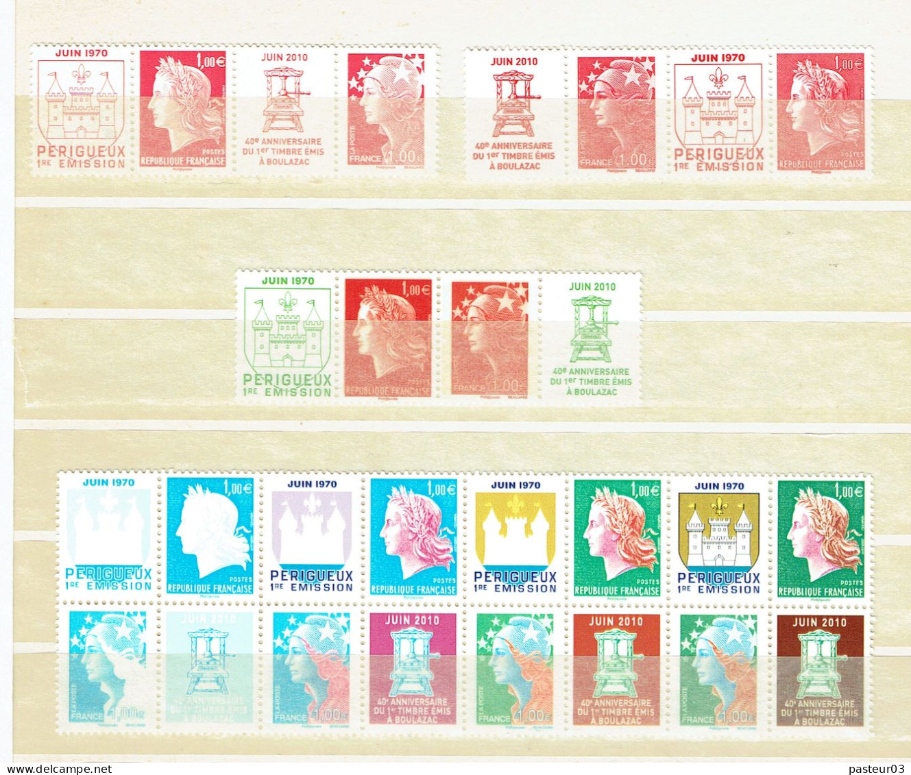 4469 - 4472 Marianne Anniversaire ITVF - Unused Stamps
