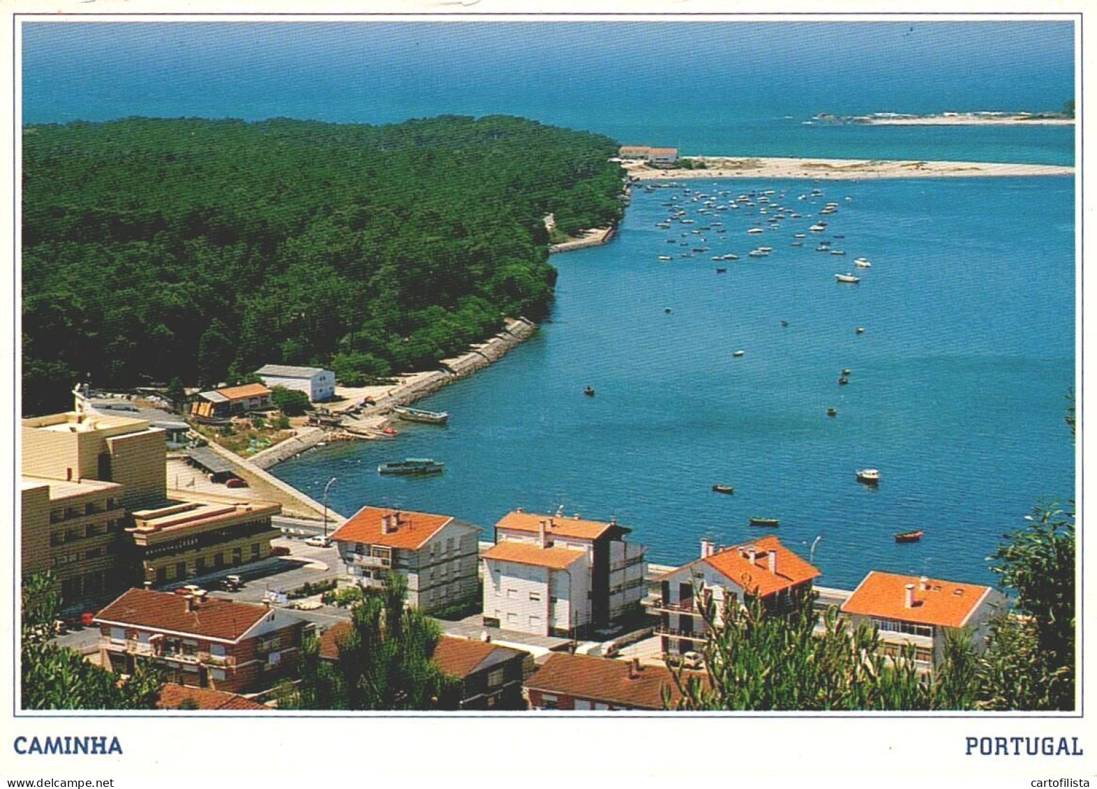 CAMINHA - Panorâmica Sobre O Rio Minho  ( 2 Scans ) - Viana Do Castelo