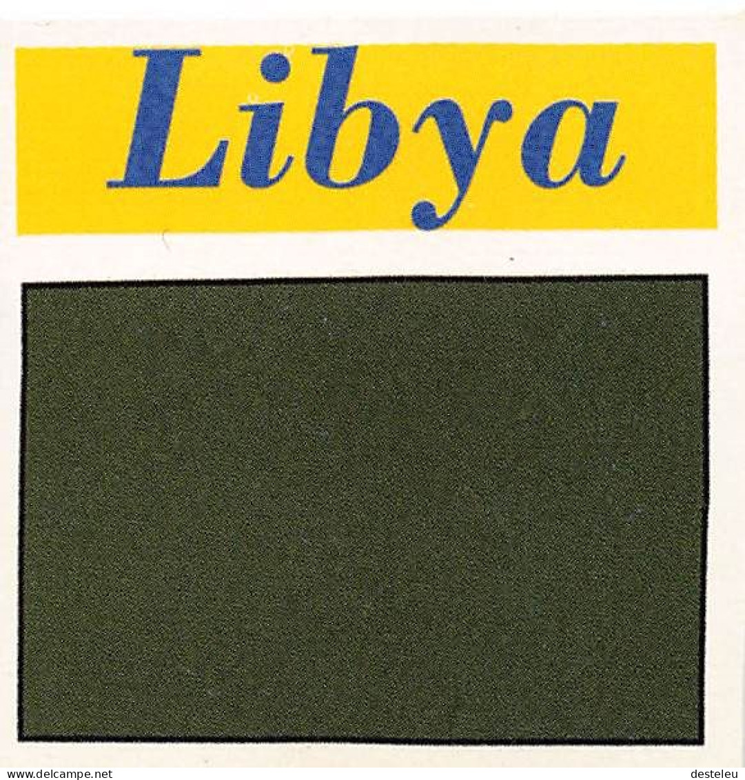 Flag Chromo -  Libya - 5 X 5 Cm - Sonstige & Ohne Zuordnung