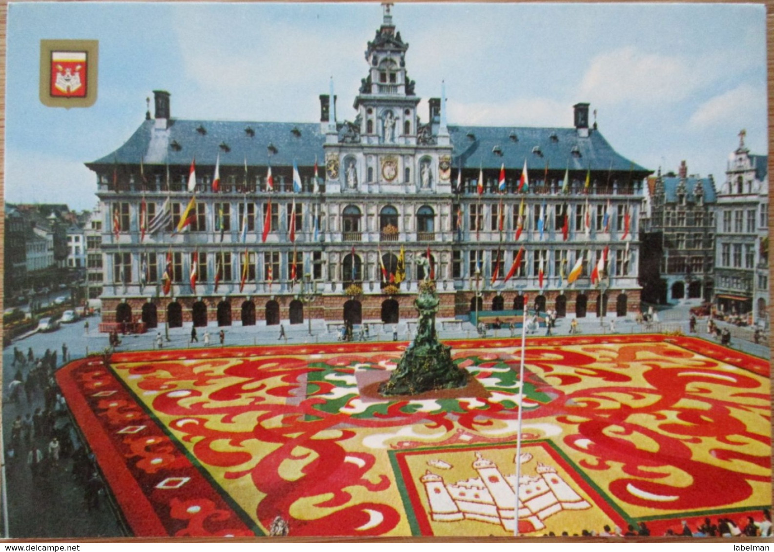 BELGIUM BELGIQUE ANTWERPEN ANVERS GRAND PLACE SQUARE POSTCARD CARTE POSTALE ANSICHTSKARTE CARTOLINA POSTKARTE CARD KARTE - Antwerpen