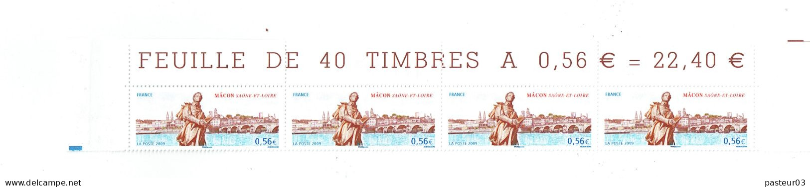 4349 Macon (71) Sans Bande De Phosphore Bande De 4 Haut De Feuille Voir Scan - Unused Stamps