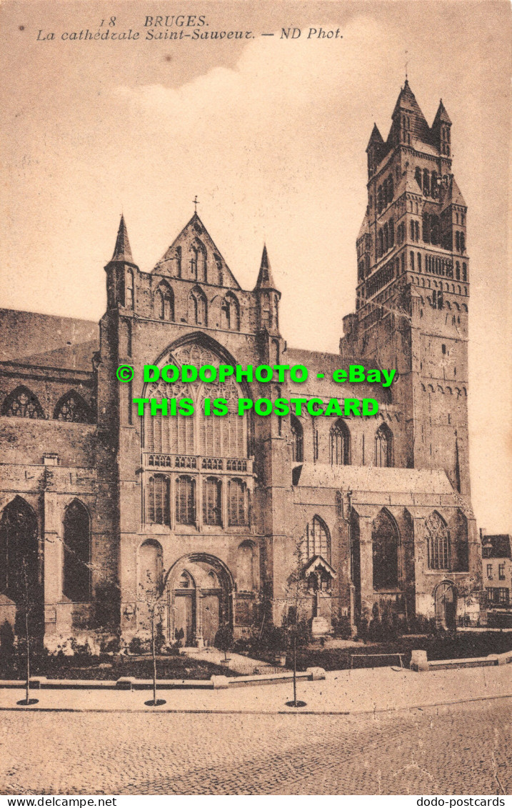 R516392 Bruges. La Cathedrale Saint Sauveur. ND. Phot. 1910 - Welt