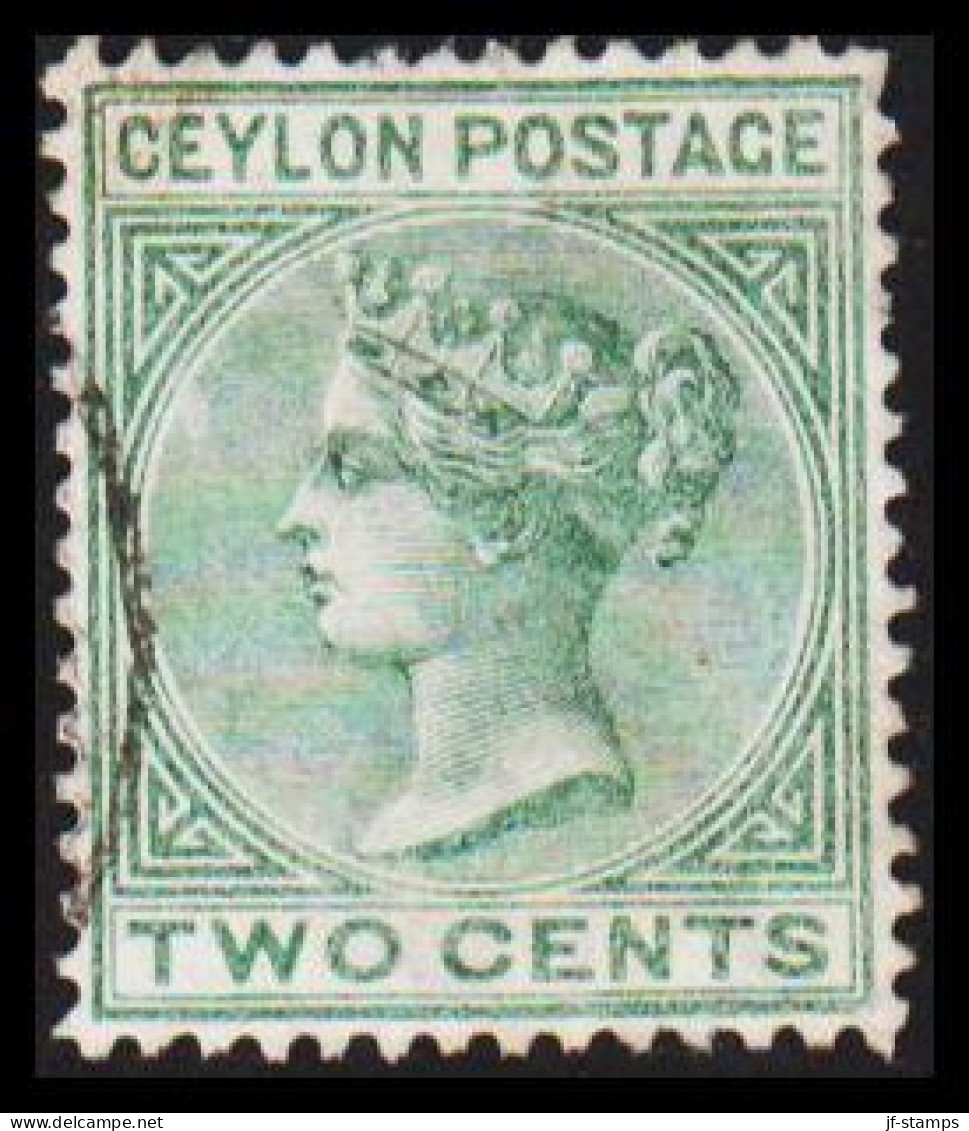 1883-1898. CEYLON. Victoria. TWO CENTS.  (MICHEL 59) - JF545328 - Ceylon (...-1947)