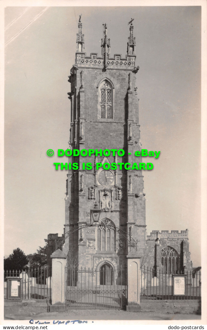 R516174 Unknown Church. Tower Clock. Postcard - World