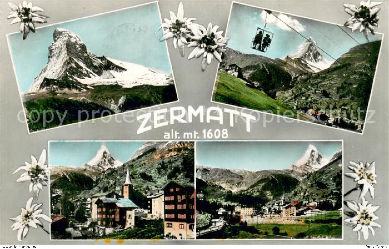 13677201 Zermatt VS Ortsansicht Mit Kirche Blick Zum Matterhorn Walliser Alpen Z - Autres & Non Classés