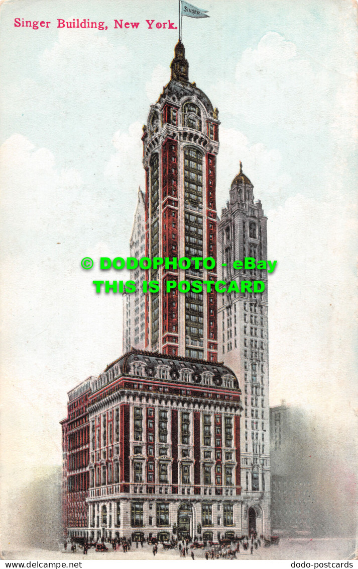 R516182 New York. Singer Building. Success Postal Card. No. 1062 - Wereld