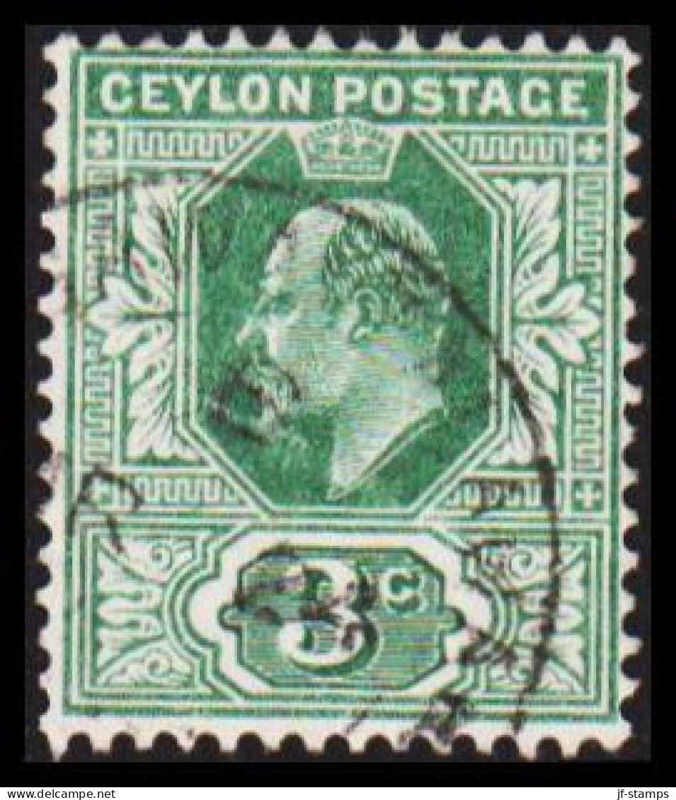 1903-1905. CEYLON. Edward VII. 3 C.  (MICHEL 132) - JF545337 - Ceilán (...-1947)