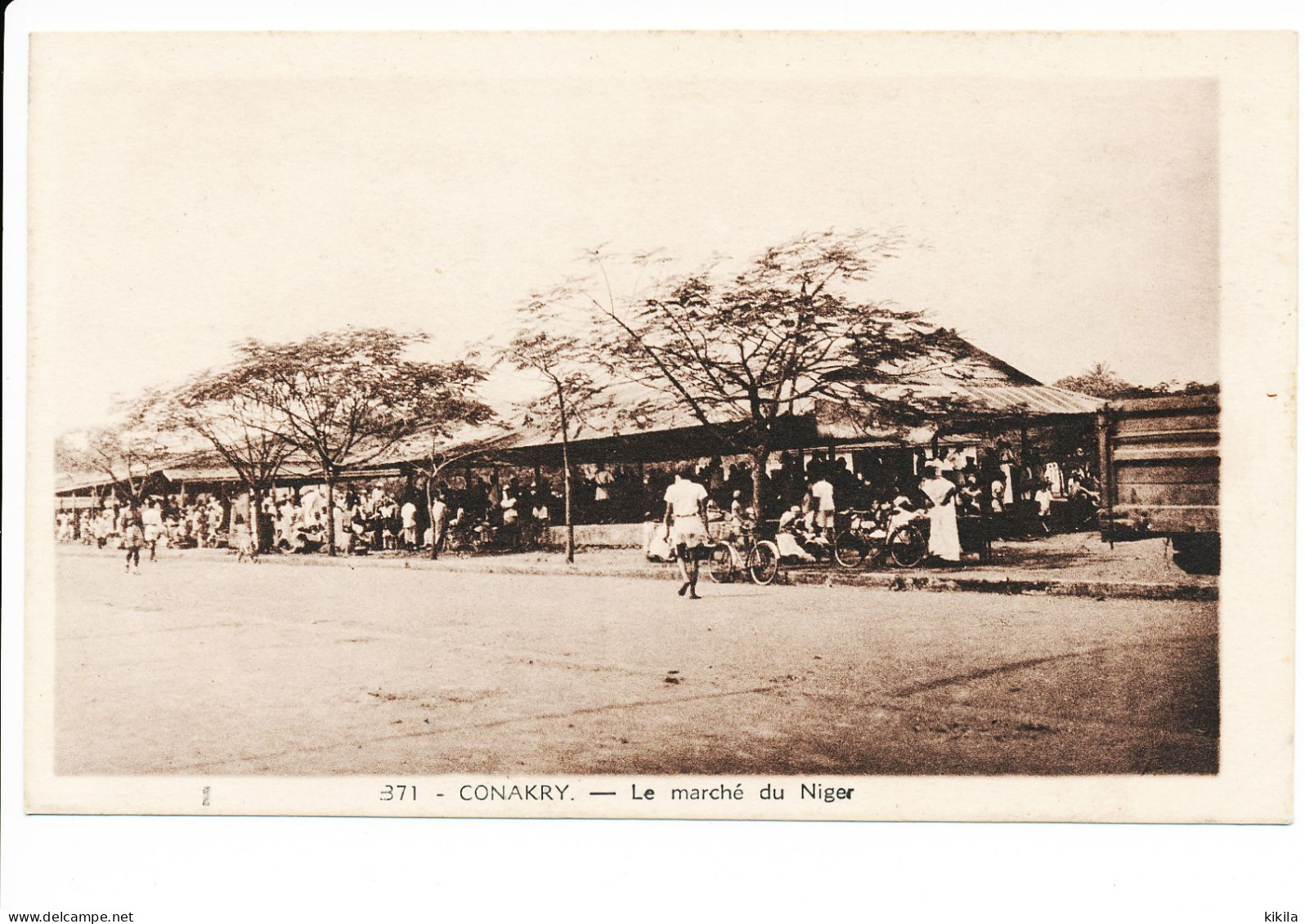 CPSM 9 X 14 Guinée CONAKRY Le Marché Du Niger - Guinée