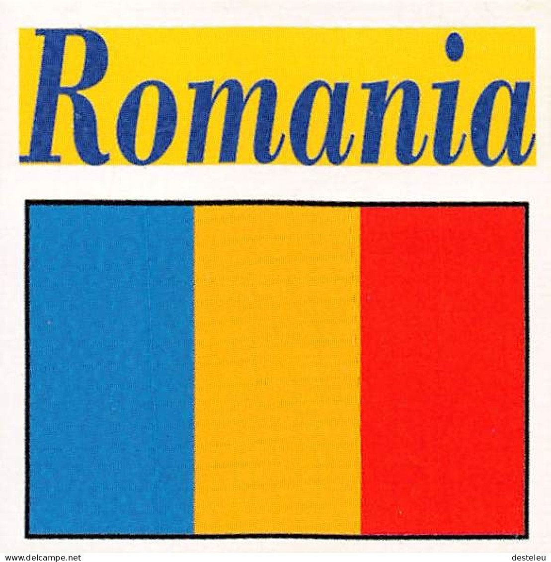 Flag Chromo -  Romania - 5 X 5 Cm - Other & Unclassified