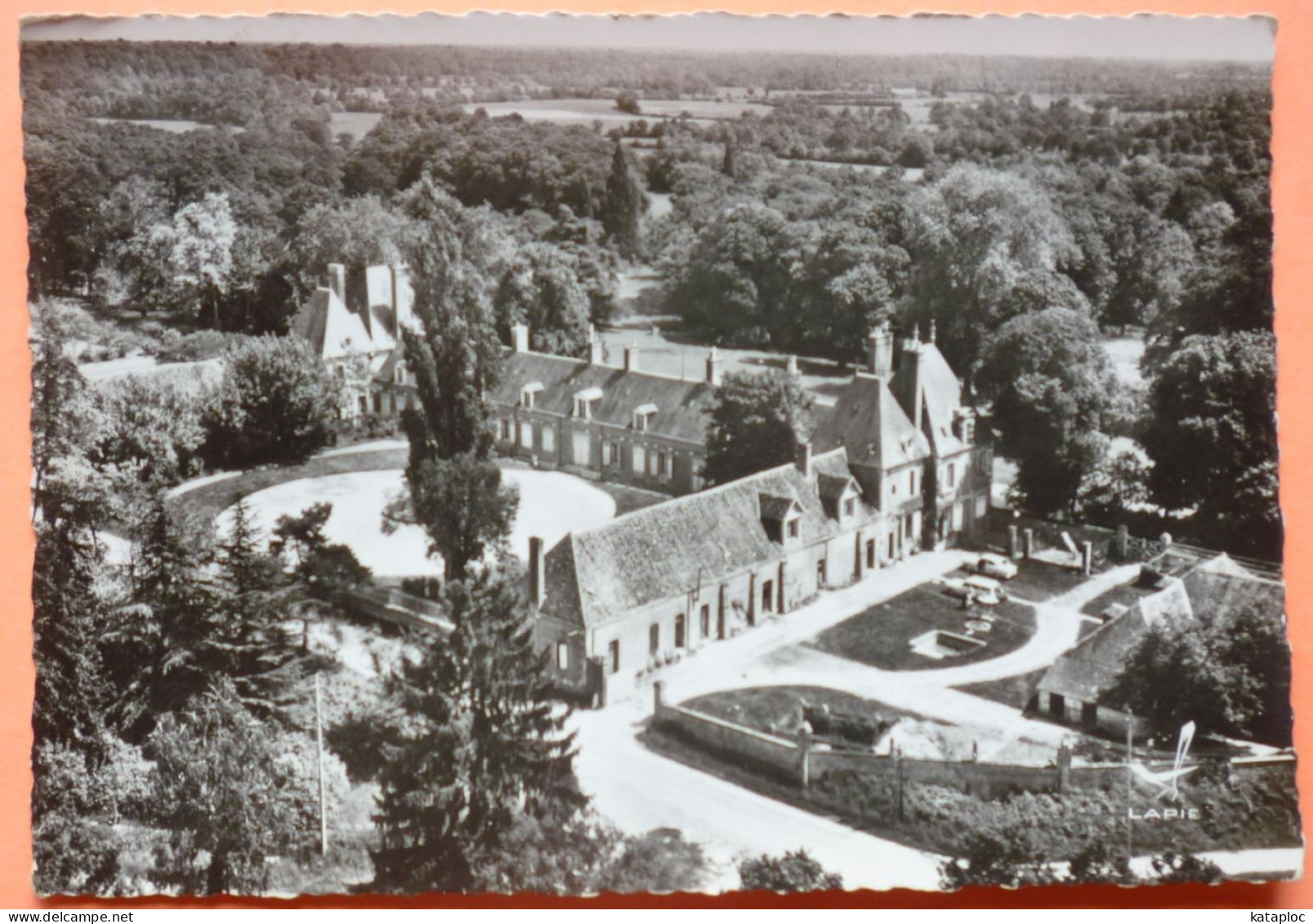 CARTE EN AVION AU DESSUS DE BRINON SUR SAULDRE - 18 - LE CHATEAU -2 SCANS-15 - Brinon-sur-Sauldre