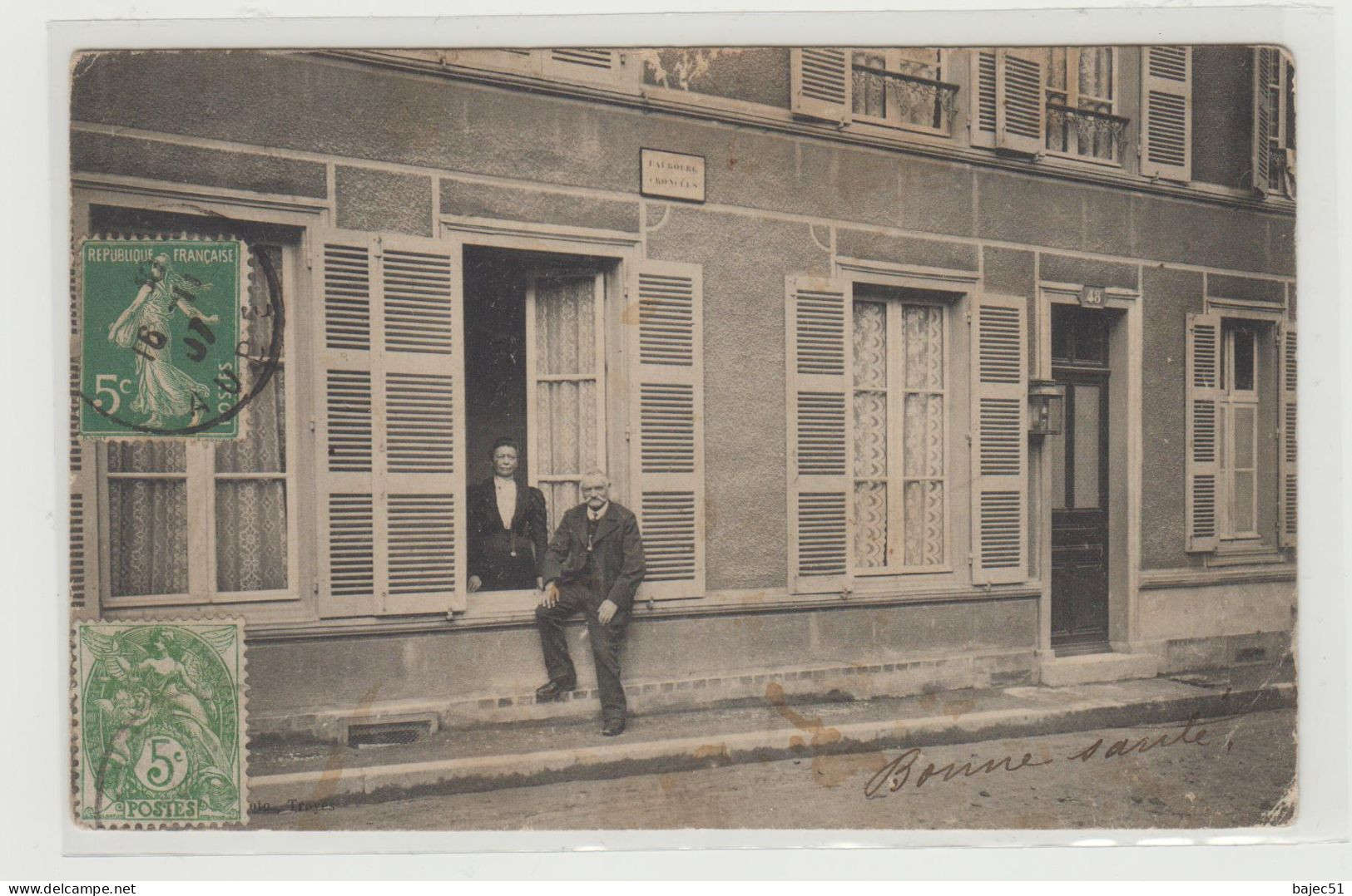 Carte Photo Troyes 48 Faubourg Croncels - Troyes