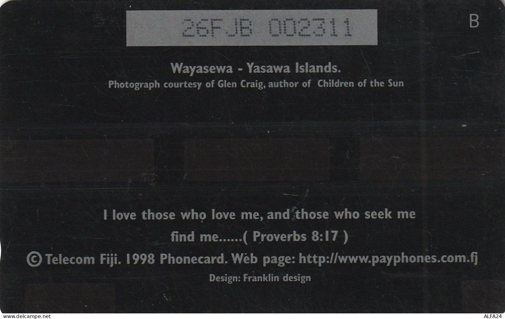 PHONE CARD FIJI  (E102.15.3 - Fidji