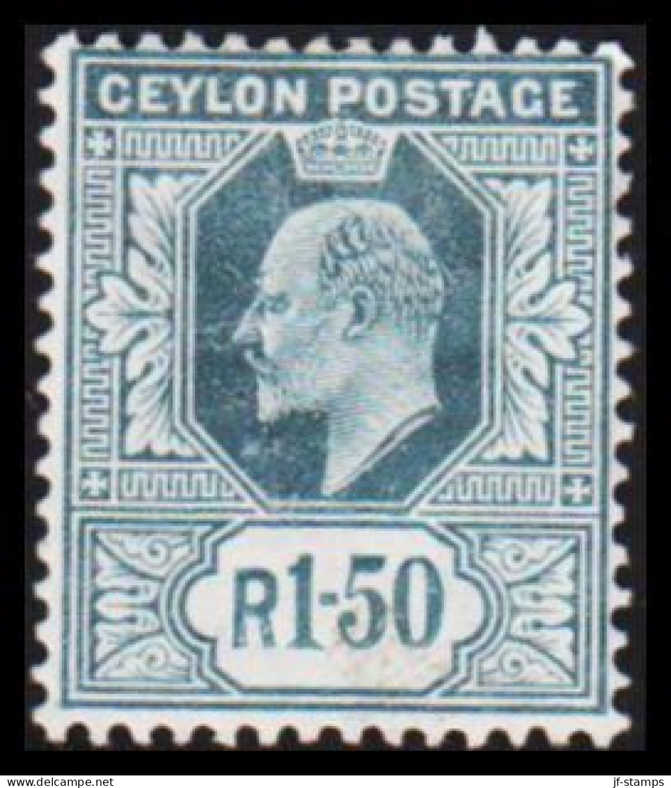 1903-1911. CEYLON. Edward VII. R 1.50 Hinged,  (MICHEL 160) - JF545350 - Ceylon (...-1947)