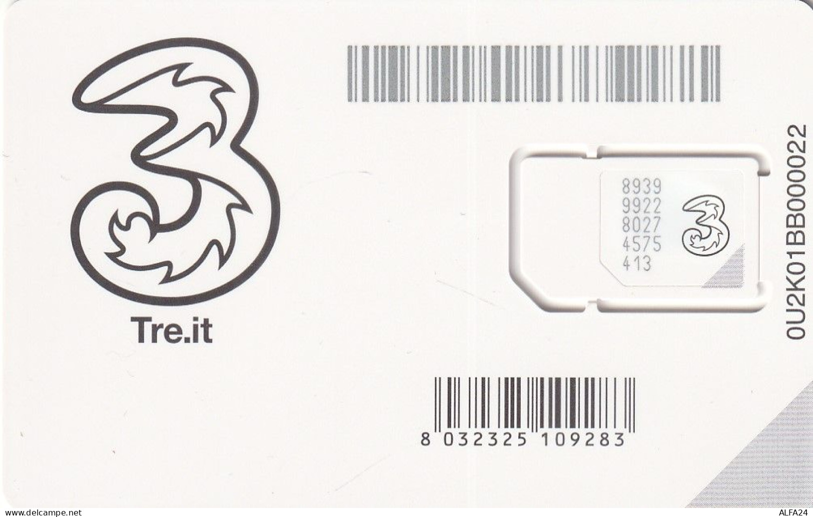 ITALIA GSM SIM TRE (EUSP.41.6 - Cartes GSM Prépayées & Recharges