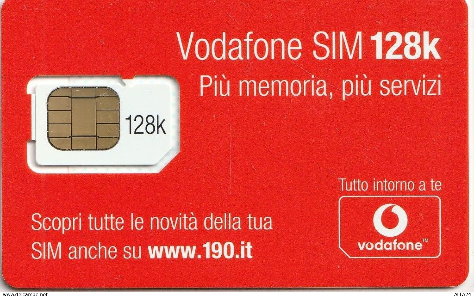 ITALIA GSM SIM VODAFONE (EUSP.25.3 - [2] Tarjetas Móviles, Prepagadas & Recargos