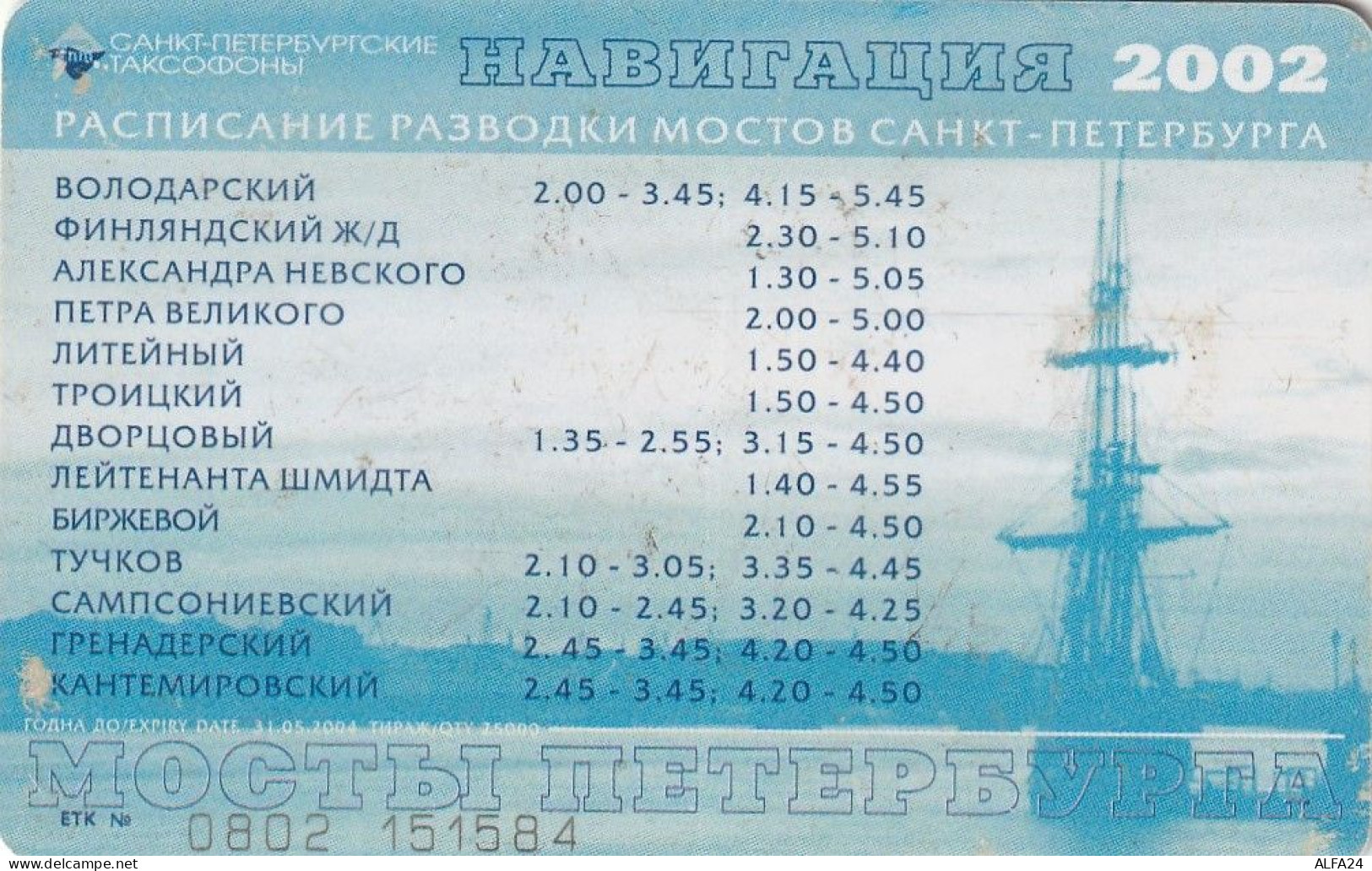 PHONE CARD RUSSIA Sankt Petersburg Taxophones (E98.3.8 - Russie