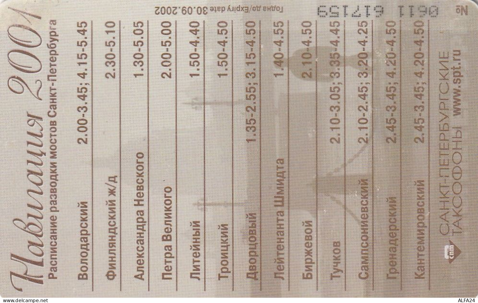 PHONE CARD RUSSIA Sankt Petersburg Taxophones (E98.1.6 - Russland