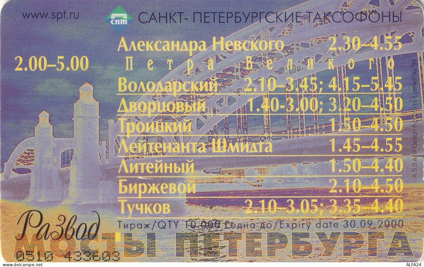 PHONE CARD RUSSIA Sankt Petersburg Taxophones (E99.27.8 - Russia