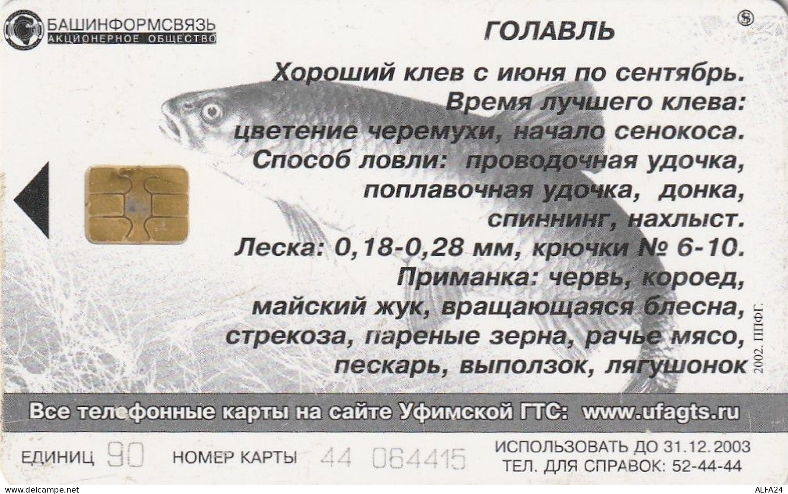 PHONE CARD RUSSIA Bashinformsvyaz - Ufa (E100.7.5 - Rusia