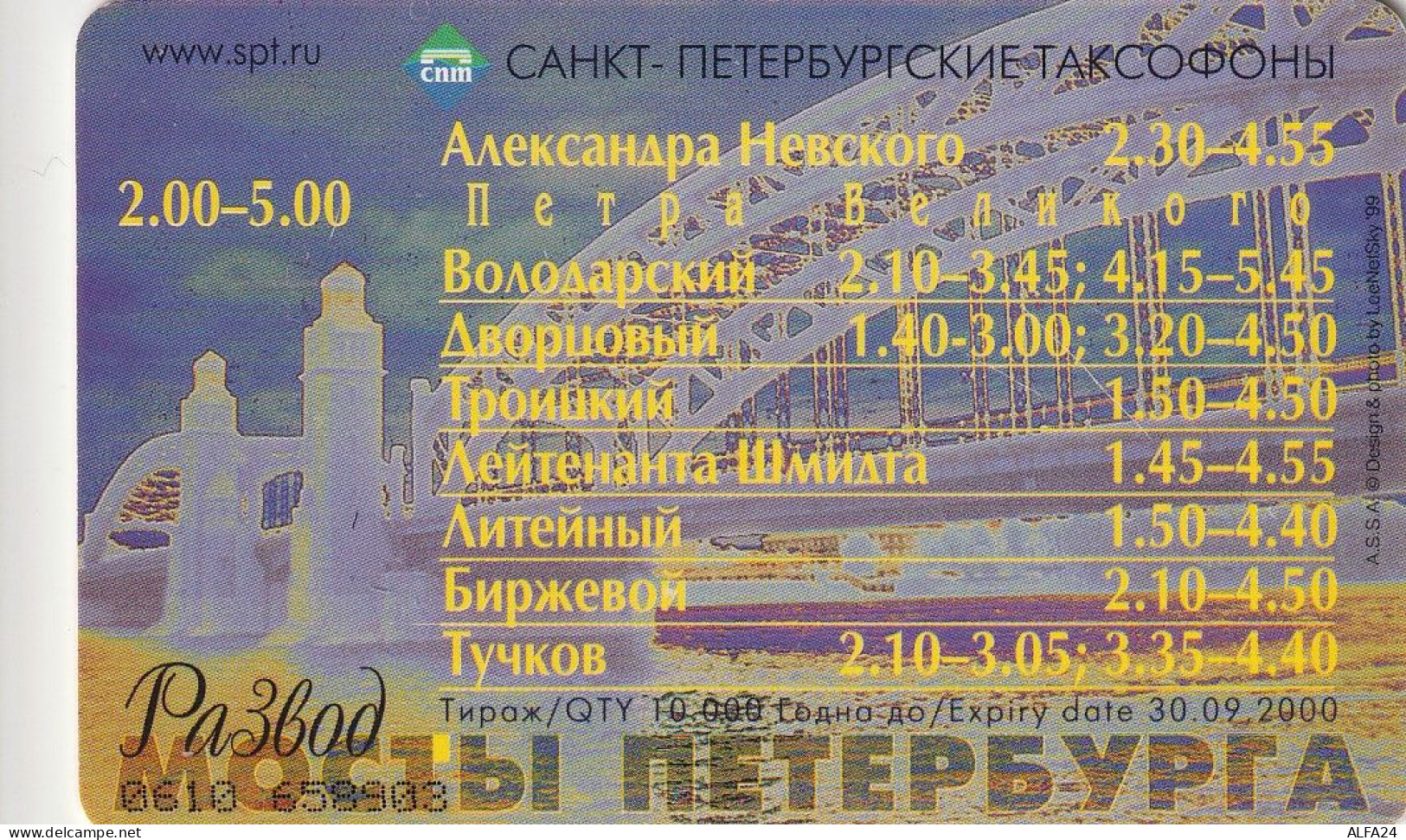 PHONE CARD RUSSIA Sankt Petersburg Taxophones (E101.24.3 - Russia