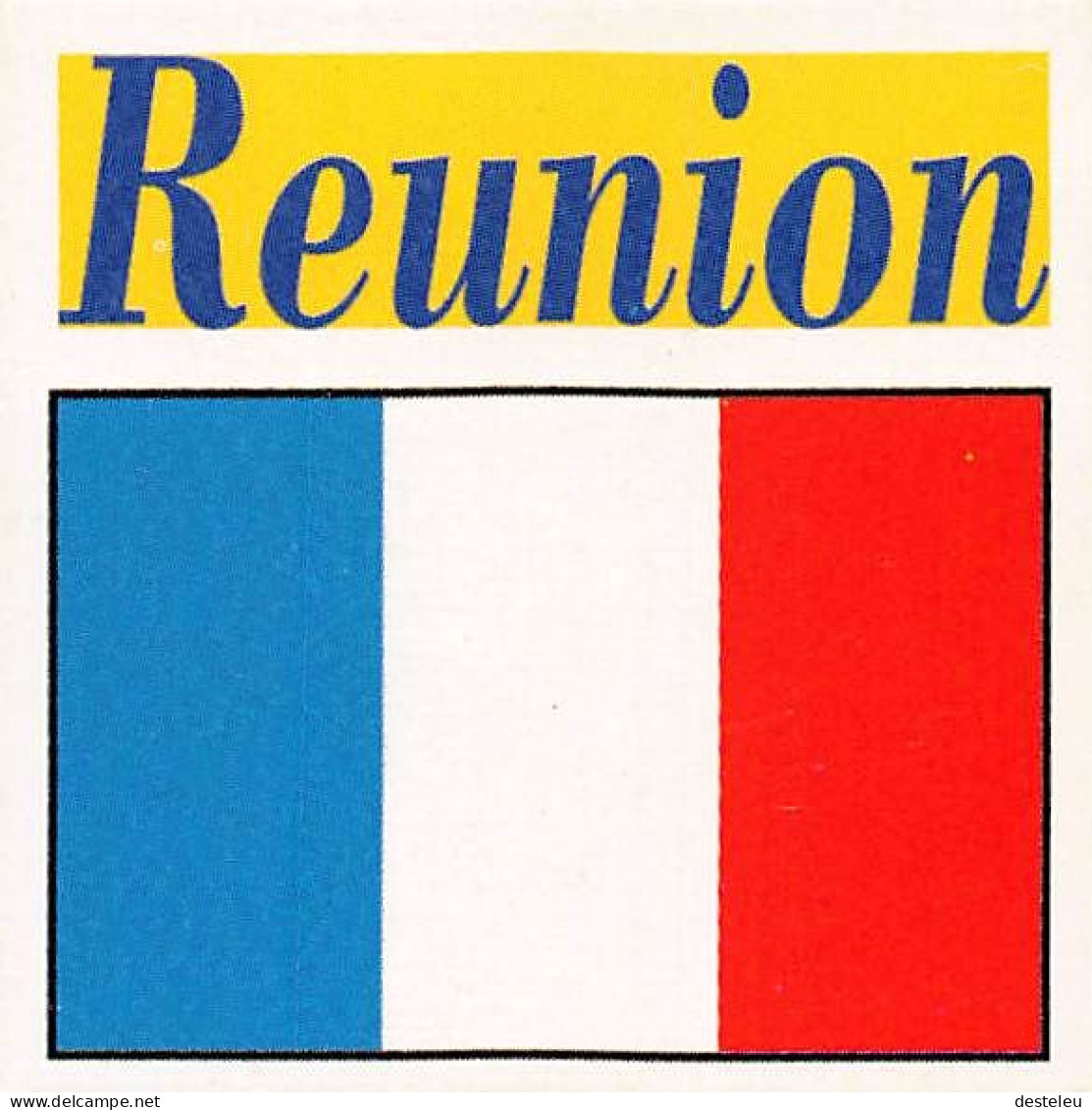 Flag Chromo -  Reunion - 5 X 5 Cm - Other & Unclassified