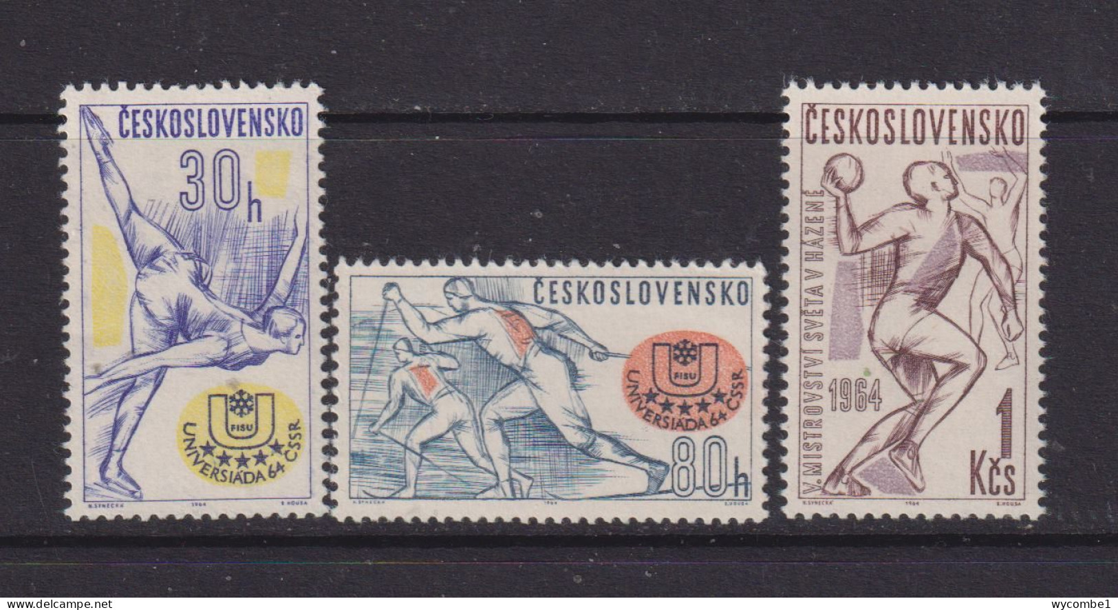 CZECHOSLOVAKIA  - 1964 Youth Events Set Never Hinged Mint - Unused Stamps