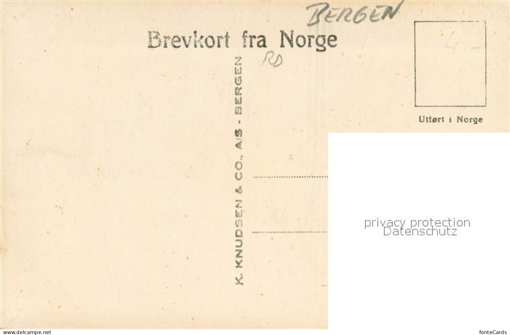 13665441 Bergen Norwegen Finse Bergensbanen Bergen Norwegen - Noorwegen